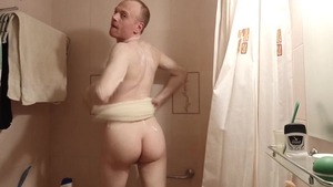 LanaTuls - In The lusty Shower With ass whore And sex dildo