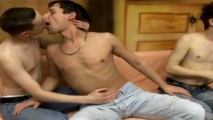 filthy homosexual guy Enjoys Getting drilled Hard By Two gigantic Poles