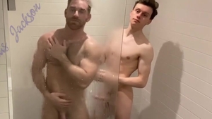 Jonas Jackson Secretly Films Shower plow