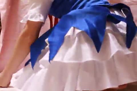 [Japanese crosscostumeer] toho Cirno cosplay masturbation