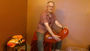 Balloonbanger 69) Two Globos 18 Balloons: Pop Jerk And cum!