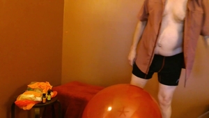 Balloonbanger 69) Two Globos 18 Balloons: Pop Jerk And cum!