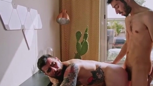 Tattooed skank fucked In pooper