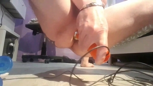 Electro large Doorknob In Estim butt