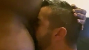 suck BBC In Christmas With Popper