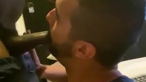 suck BBC In Christmas With Popper