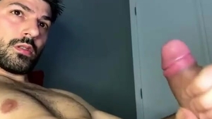 tasty guy With gigantic penis Wanks On cam