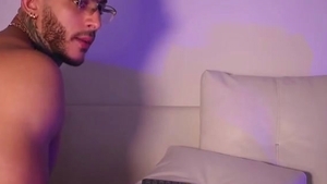 Full Tattoos Muscle Bodybuilder In Glasses Shows Off His fine Body