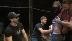 Jordan Foster - Southern stud gets nailed And showered with sperm. (bound In Public)