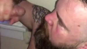 Birthday Bukkake For Bear. wild homosexual Sex