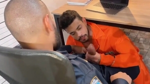 Policeman Made Prisoner His hoe. wild homo Sex