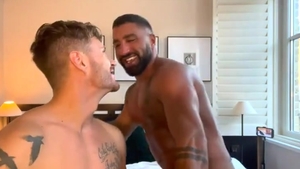 Muscle Hunk pleasure. horny homosexual Sex
