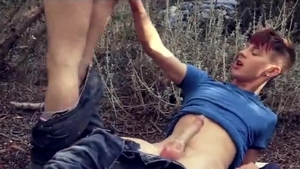 First Time Fucing boy outside. naughty gay Sex