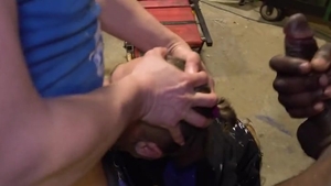 4 Greasy Monkey Use slut's hole & Leave Him leaking