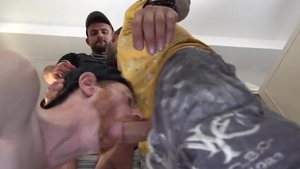 2 Tradie Geezers Paint Unlucky Ginger's snatch White With goo previous to Shift