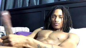 Tattooed ebon teen will not Stop stroking For Your Amusement