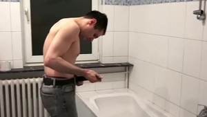 Muscled taskmaster Tames His bondman