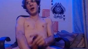 gay lad Masturbating From His Room