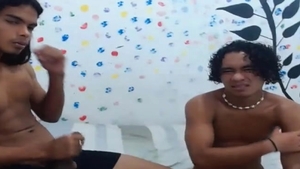 homosexual pair Masturbating On Camera