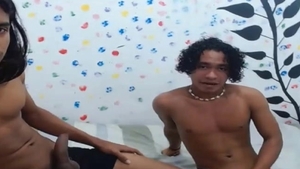 homosexual pair Masturbating On Camera