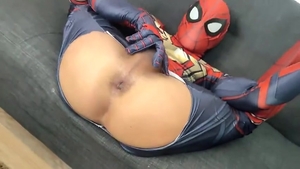 humongous shlong Superheroes unprotected three-some