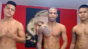 Three Tattooed allies Play With Each Other