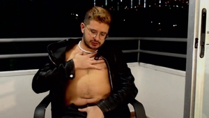 slutty Latino Jerks Off On His Balcony CAM4 Male