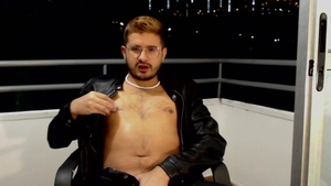slutty Latino Jerks Off On His Balcony CAM4 Male