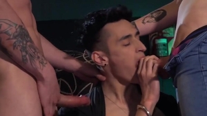 fresh skank Takes Double The cum