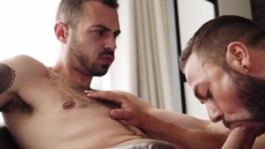 The powerful Sergi Rodriguez Is Worshipping Koldoâ€™s humongous ramrod while Gracefully Licking His P