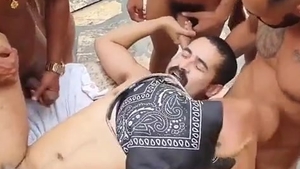8 man group-sex