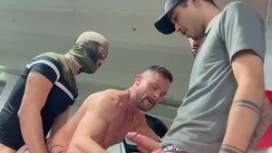 three humongous penises To Take In A Garage PART 2