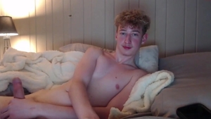 curly Blond Uncut str8 twink