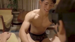 OF â€“ Hotboy Jin Wears VR Glasses And His majority good friend help Masturbate