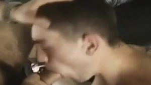 excited Sporty brawny males banging At Home