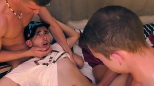 two big cocks bonks DP cute lad