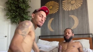 Hunk darksome banging Tatted Bottom