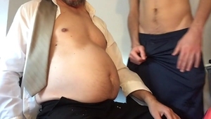 fat Teacher And His slim Student