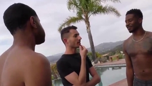 Getting Used By Two kinky black boys On The daybed