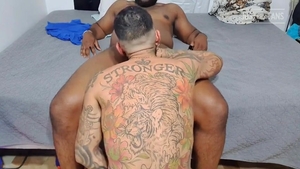 Pablo Bravo & large black Bear