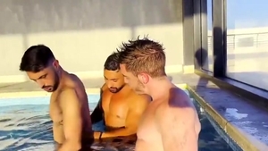 tasty lad Got Used By Two dicks In The Name Of Swimming Lessons [ONLYFANS]