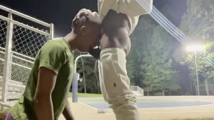 Giving His mouth And Asspussy To His dark Bro