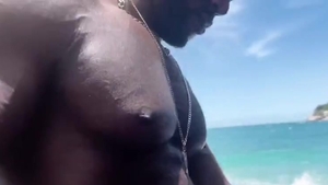 Interracial pounding On The Beach