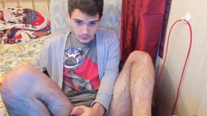 youthful guy On webcam