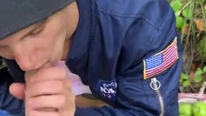 Caught A Forester jerking off, pounded A twink Hard And Finished All Over Him