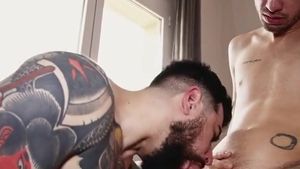 GayHub24.com - Raphael Moretti Has A gigantic bare ramrod For sperm-hungry Oscar Marin