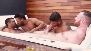 Four Muscle Hunk baths Play