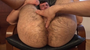 Oleg Hubert spreads His hairy anal