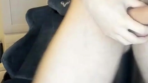 alluring Cubby twink Cums On Chair