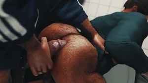 Football trainer daddy - movie scene 4 (OVA): The Locker Room